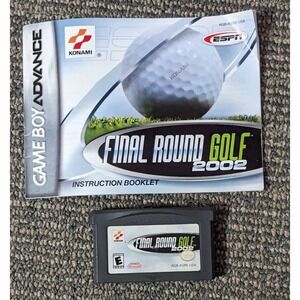 ESPN Final Round Golf 2002 Nintendo Game Boy Advance Cartridge & Manual Book GBA
